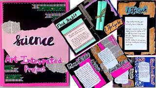 Project File Designs  Aesthetic Art integrated Project file  science Class 9 [upl. by Efar]