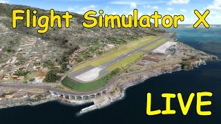 Lissabon  Madeira  Airbus A320  U27601  Microsoft Flight Simulator X LIVESTREAM [upl. by Ysak]