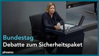 Sicherheitspaket und Geschäftsordnung 195 Sitzung des Bundestags Gesamte Debatte  181024 [upl. by Schoenburg]