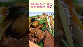 In 60 Seconds  Stir Fry Beef and Scallions [upl. by Lawford571]