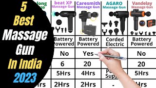 5 Best Massage Gun In India 2023  Lifelong vs beatXP vs Caresmith vs AGARO vs Vandelay Massage Gun [upl. by Yseult]