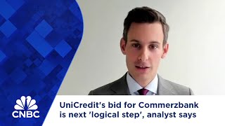 UniCredits bid for Commerzbank is next logical step analyst says [upl. by Aroc610]