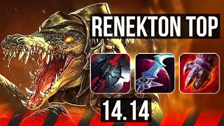 RENEKTON vs SHEN TOP  1225 Legendary 500 games 36k DMG  EUNE Grandmaster  1414 [upl. by Eiramnerual]