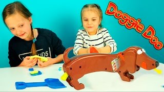 Собака Ду и ее какашки Игры для детей Распаковка Doggie Doo Game for children Розыгрыш Для детей [upl. by Sherborne245]