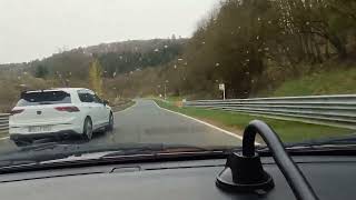 Nurburgring in 88hp Mazda 323F v ba  Lantis  Hard drive traffic overtakes 1003min [upl. by Elliven]