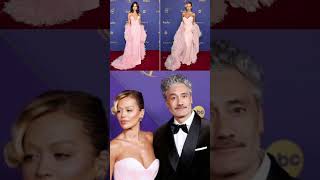 Rita Ora and Eiza González Attended Emmys 2024 red carpet in similar pink gown [upl. by Lewak]