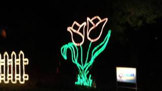 HUNTSVILLE BOTANICAL GARDENS GALAXY OF LIGHTS CHRISTMAS WALKTHROUGH [upl. by Nallak]