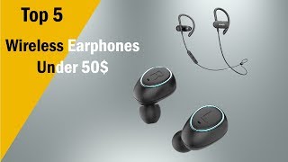 Top 5 Wireless Earphones Under 50 Best 5 Earbuds From Aliexpress [upl. by Ahseinat]