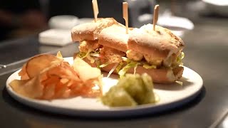 James Beard Awardwinning chef Greg Vernicks recipe for Fried Shrimp Po Boy Sandwich [upl. by Lamori]