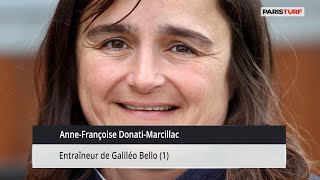 AnneFrançoise DonatiMarcillac entraîneur de Galiléo Bello 1012 à ParisVincennes [upl. by Oinegue]