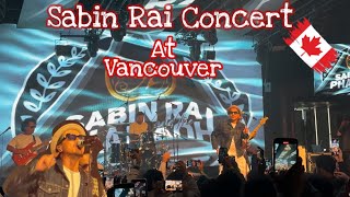 Sabin rai live performance😲SongPrasansha jitne aat gardaixu❤️canada sabinrai concert song [upl. by Krutz]