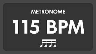 115 BPM  Metronome  16th Notes [upl. by Evelina]