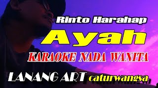 AYAH  KARAOKE  NADA WANITA  Rinto Harahap [upl. by Arhas802]