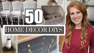 50 DIY HOME DECOR THRIFT FLIPS • AFFORDABLE DECORATING IDEAS [upl. by Adao]