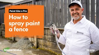 Paint like a Pro  How to spray paint a fence [upl. by Sylirama]