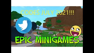 EPIC MINIGAMES CODES JULY 2021 [upl. by Alram666]