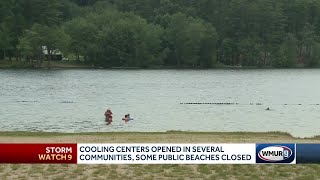 Cooling centers opened in several NH communities some public beaches closed [upl. by Abad]