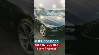 2025 Genesis G70 25T Sport Prestige AWD  Black [upl. by Aryamo934]