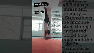 Handstand tutorial asana yogaasana comedy yoga yogapose positivity motivation headstand [upl. by Nalaf]