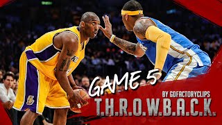 Throwback Kobe Bryant vs Carmelo Anthony Full Duel Highlights 2009 WCF G5 Lakers vs Nuggets  SICK [upl. by Ydnim]