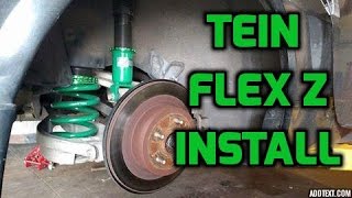 How To Install Tein Flex Z Coilovers on a 350Z [upl. by Goodkin]