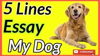 Essay on dog  in english  for class 1 and 2  BabylearnA2Z [upl. by Tenahs876]