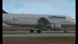 Lufthansa Airbus A319 Landing  Valencia Spain LEVC [upl. by Mavis]