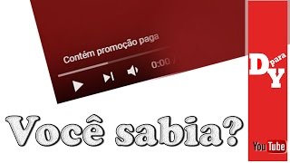 Contem PROMOÇÃO PAGA YouTube [upl. by Oterol907]