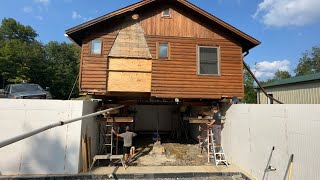 Lowering an Existing House on a New ICF Foundation  House Build 6 [upl. by Repsac714]