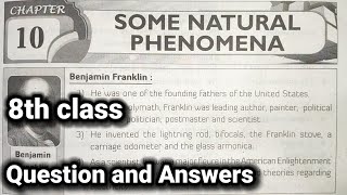 8th class  Physics  10Some Natural Phenomena lesson  Keywords Mindmapping Question and Answers [upl. by Troc]