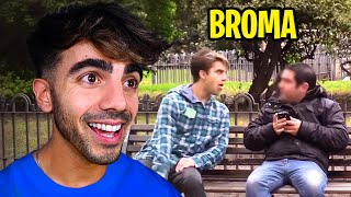 REACCIONANDO A MI MEJORES BROMAS DE YOUTUBE [upl. by Gearhart]