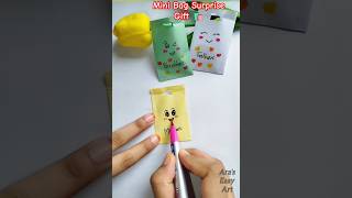 Miniature Bag Surprise Gift Idea for kids ArasEasyArt diy craft papercraft ytshorts [upl. by Aryam]