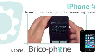 Tutoriel iPhone 4  Desimlocker avec la carte GEVEY SUPREME [upl. by Mareld]