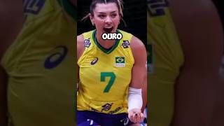 BRASIL É BRONZE NO VOLEI FEMININO voleibol olimpiadas esportes [upl. by Llerdnek]