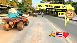 POV sweeping turns silky smooth tarmac they know how to make roads for bikes in Thailand 🤠 [upl. by Sllew]