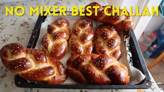 How to Make Perfect Challah  Best Challah Dough Without a Mixer  Easy Challah Bread Recipe [upl. by Kata]