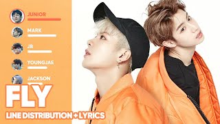 GOT7  Fly Line Distribution  Lyrics Color Coded PATREON REQUESTED [upl. by Avril]