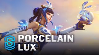 Porcelain Lux Skin Spotlight  League of Legends [upl. by Nealon342]