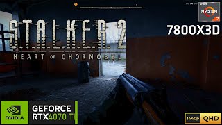 STALKER 2  Ryzen 7 7800X3D  RTX 4070 Ti  1440p Max Settings [upl. by Eat101]