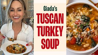 Indulge in the Heartwarming Flavors of Giadas Tuscan Turkey Soup [upl. by Jareen]