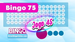 Bingo 75 Bolas em Casa Jogo 45 Brasil Bingo Online [upl. by Eednil370]