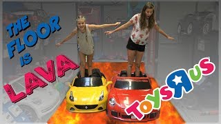 THE FLOOR IS LAVA CHALLENGE  Taylor and Vanessa [upl. by Yhtak]