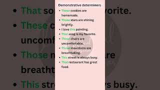 Demonstrative determiners in English Grammar english shorts demonstratives [upl. by Nnanaej]