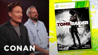 Conan OBrien Reviews quotTomb Raiderquot  Clueless Gamer  CONAN on TBS [upl. by Ahsahtan]