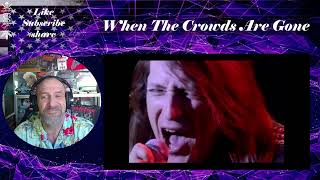 Savatage  When The Crowds Are Gone  Reaction with Rollen Official Music Video [upl. by Kurtzig]