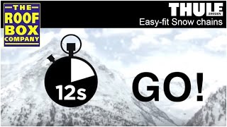 Thule Easyfit  Fitting snow chains in 12 seconds [upl. by Appel]