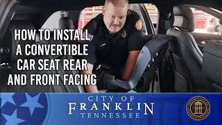 How To Install a Convertible Car Seat Rear and Front Facing [upl. by Zampino351]