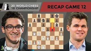 Carlsen vs Caruana Game 12 Analysis  World Chess Championship 2018 [upl. by Akihsan279]