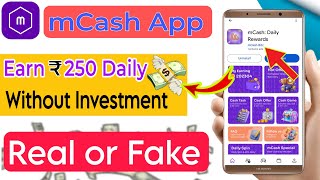 mCash App Real or Fake  mCash App Payment Proof  2024 BEST MONEY EARNING APP ₹100 [upl. by Darlene]