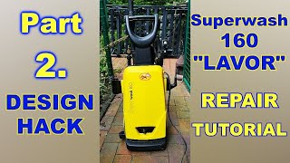 Lavor Superwash 160 Part 2 Design Hack  Hose reel improvement for 10 m high pressure hose [upl. by Anwahsat331]